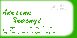 adrienn urmenyi business card